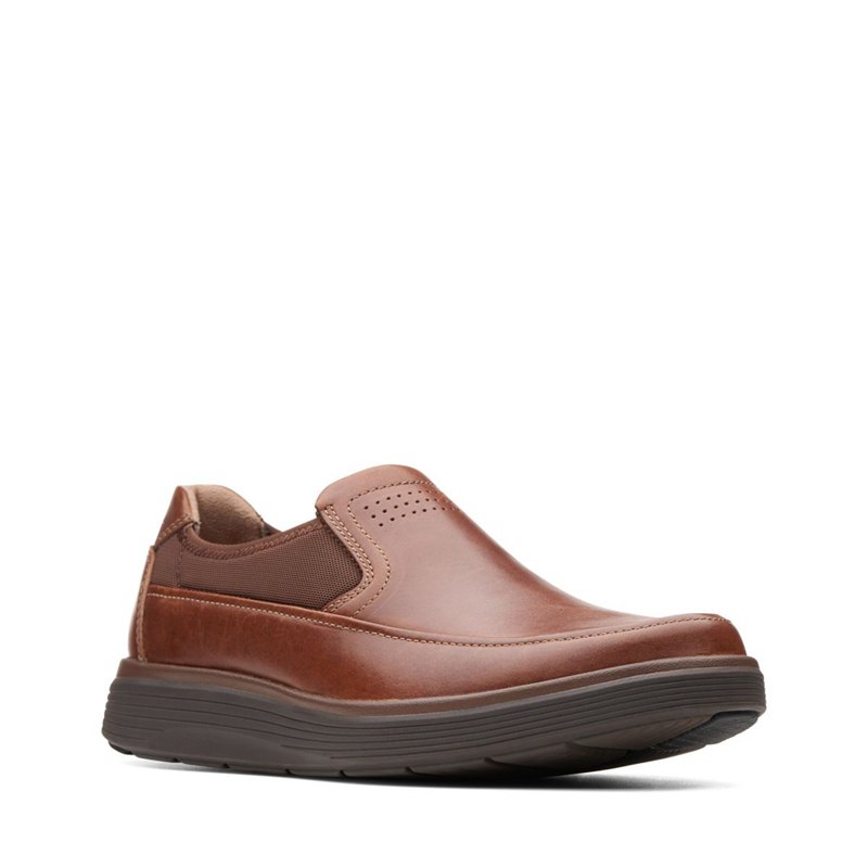 Slip On Clarks Un Abode Go Hombre Marrones Oscuro | 47738502