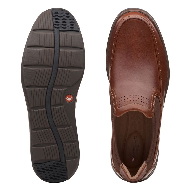 Slip On Clarks Un Abode Go Hombre Marrones Oscuro | 47738502