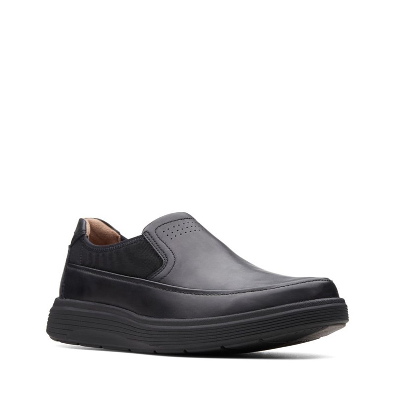 Slip On Clarks Un Abode Go Hombre Negras | 13569367