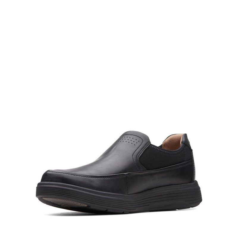 Slip On Clarks Un Abode Go Hombre Negras | 13569367