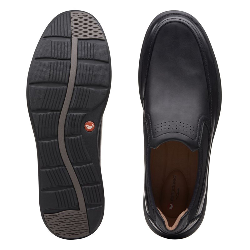 Slip On Clarks Un Abode Go Hombre Negras | 13569367