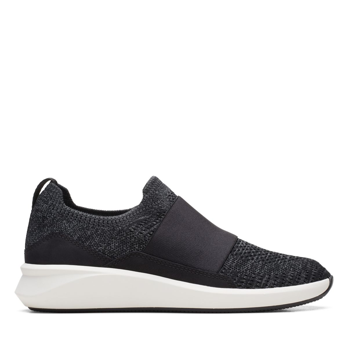 Slip On Clarks Un Rio Knit Mujer Negras | 59327020