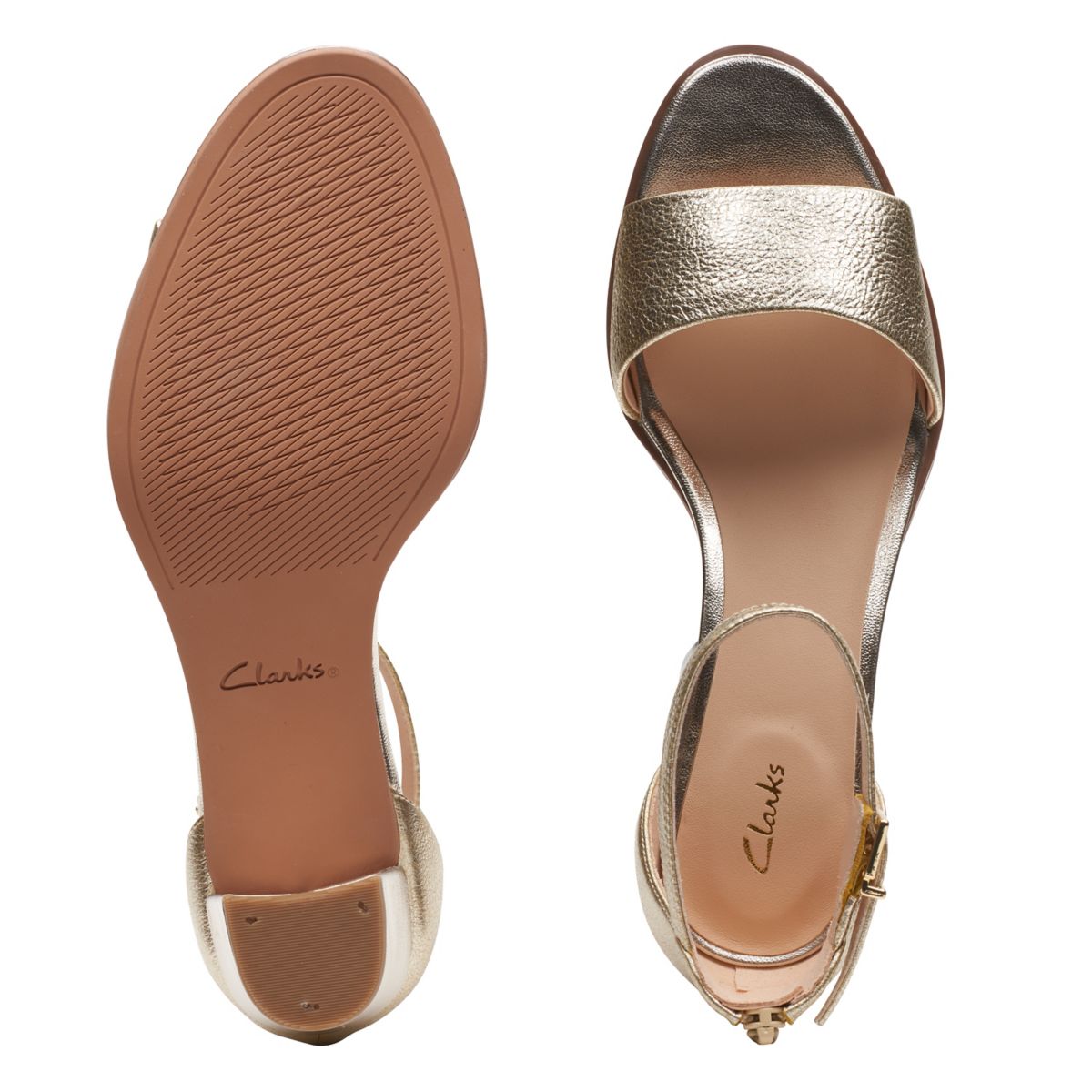 Tacones Clarks Kaylin 60 2 Part Mujer Doradas | 77526035