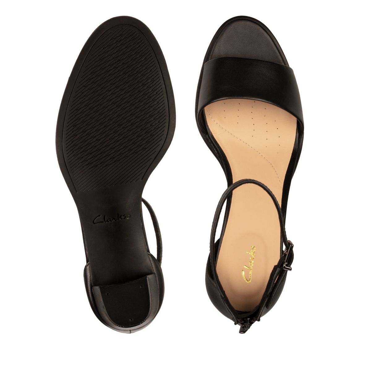 Tacones Clarks Kaylin 60 2 Part Mujer Negras | 76614147