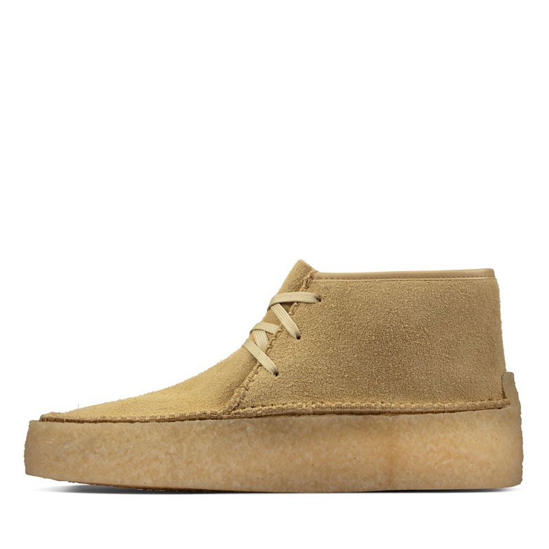 Wallabee Clarks Caravan Hombre Kaki | 53901134