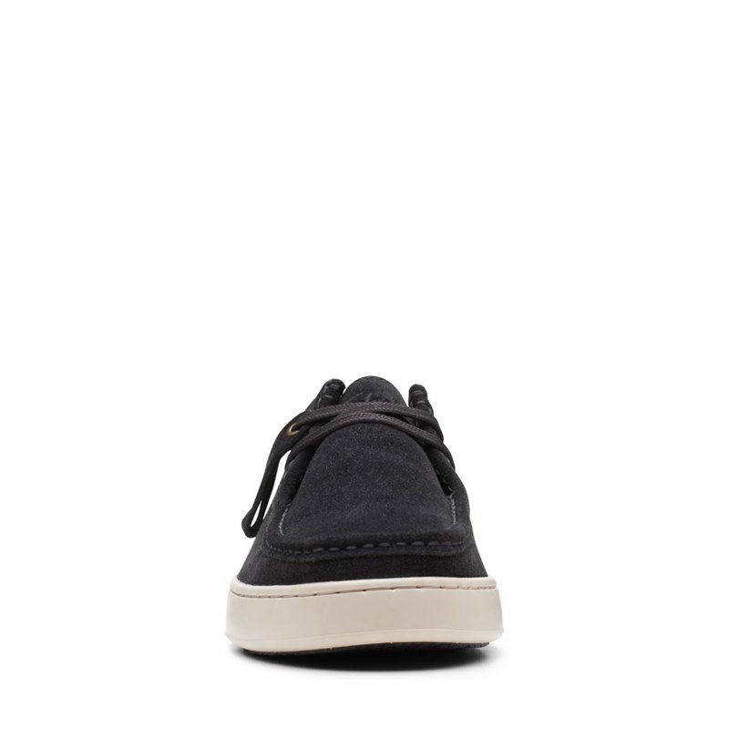 Wallabee Clarks Court Lite wally Hombre Negras | 23435380