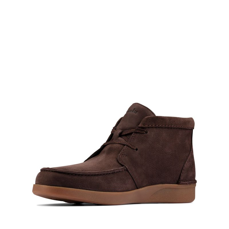 Wallabee Clarks Oakland Top Hombre Marrones Oscuro | 57681514