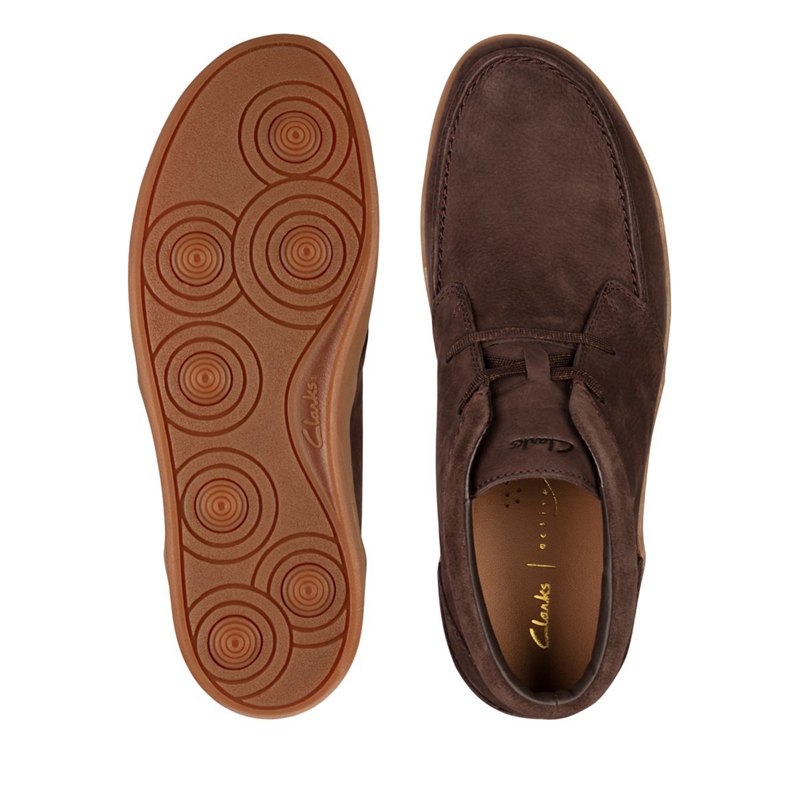 Wallabee Clarks Oakland Top Hombre Marrones Oscuro | 57681514