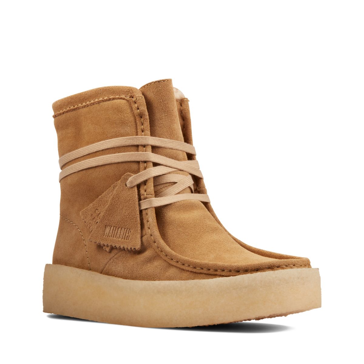 Wallabee Clarks Original Cup Hi Mujer Marrones Claro | 25872720