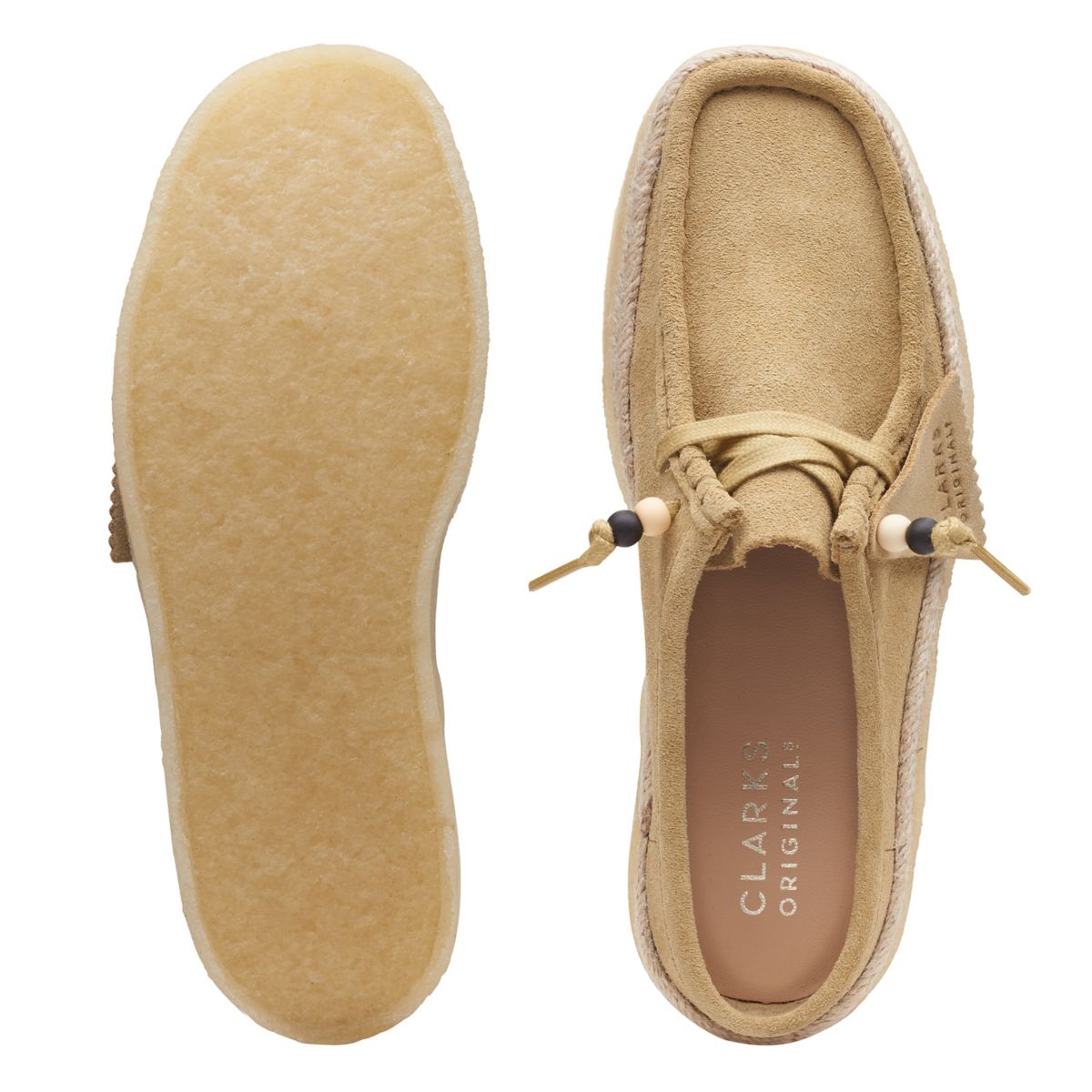 Wallabee Clarks Original Cup Lo Mujer Beige | 36801340