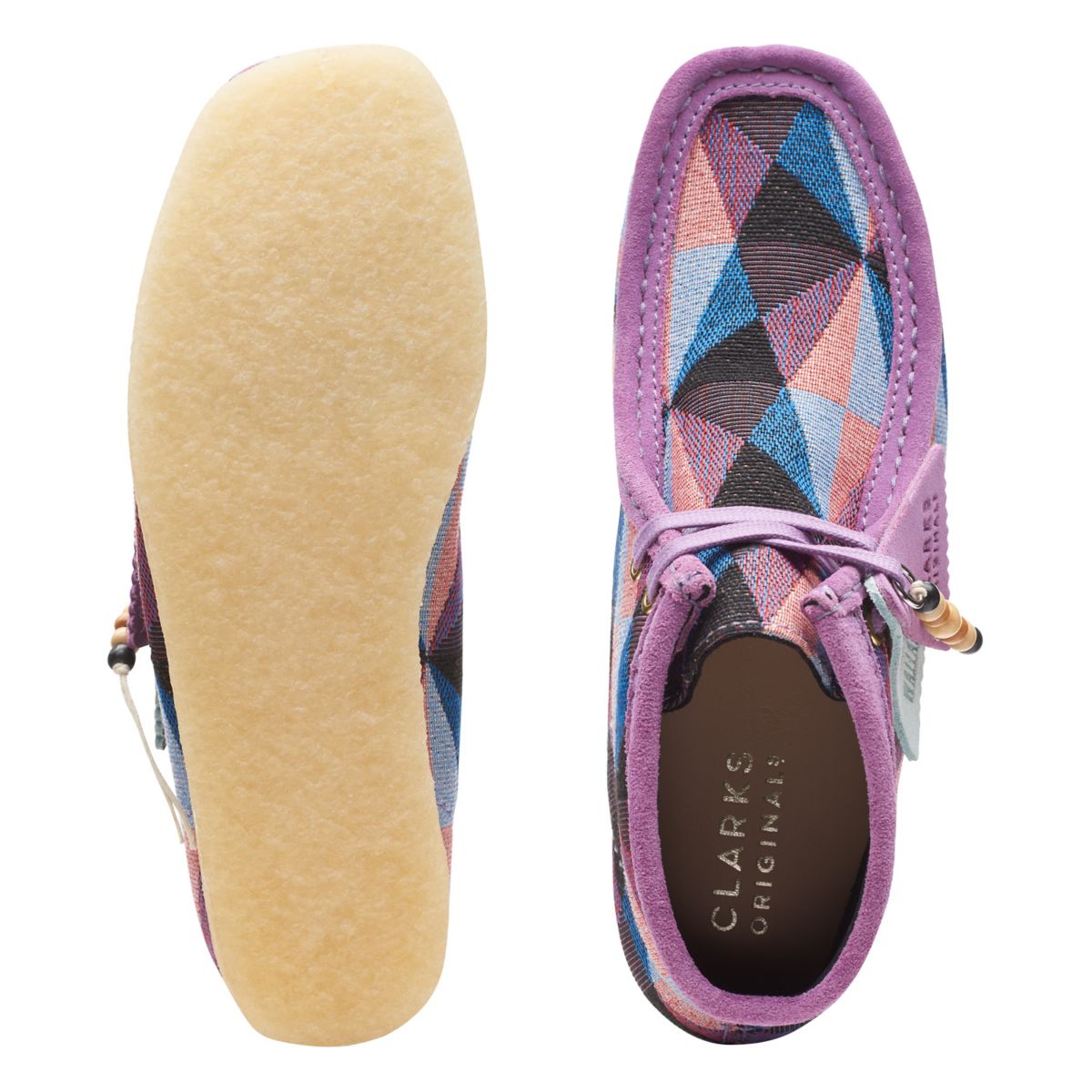 Wallabee Clarks Original Mujer Moradas | 47466007