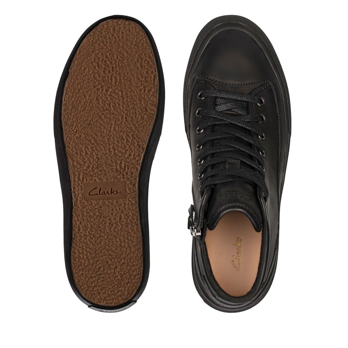 Zapatillas Clarks Aceley Zip Hi Mujer Negras | 39930441