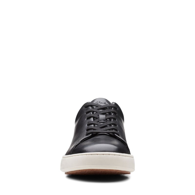 Zapatillas Clarks Court Lite Encaje Hombre Negras | 39336092