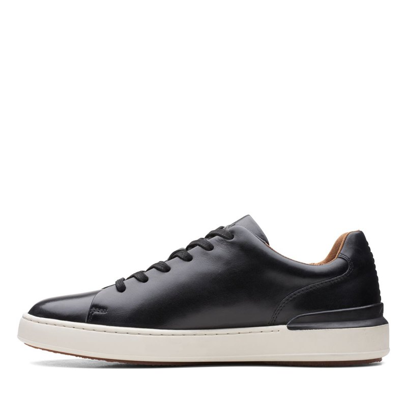 Zapatillas Clarks Court Lite Encaje Hombre Negras | 39336092