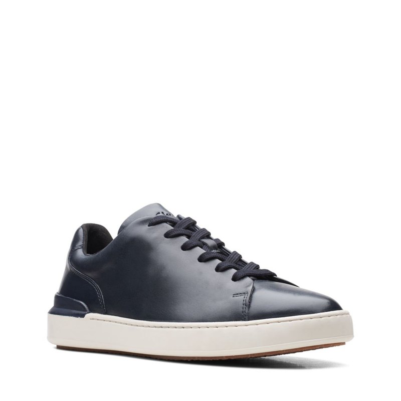 Zapatillas Clarks Court Lite Encaje Hombre Azul Marino | 60724542