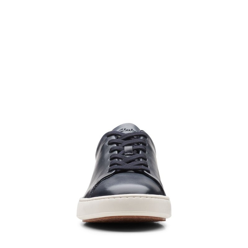 Zapatillas Clarks Court Lite Encaje Hombre Azul Marino | 60724542