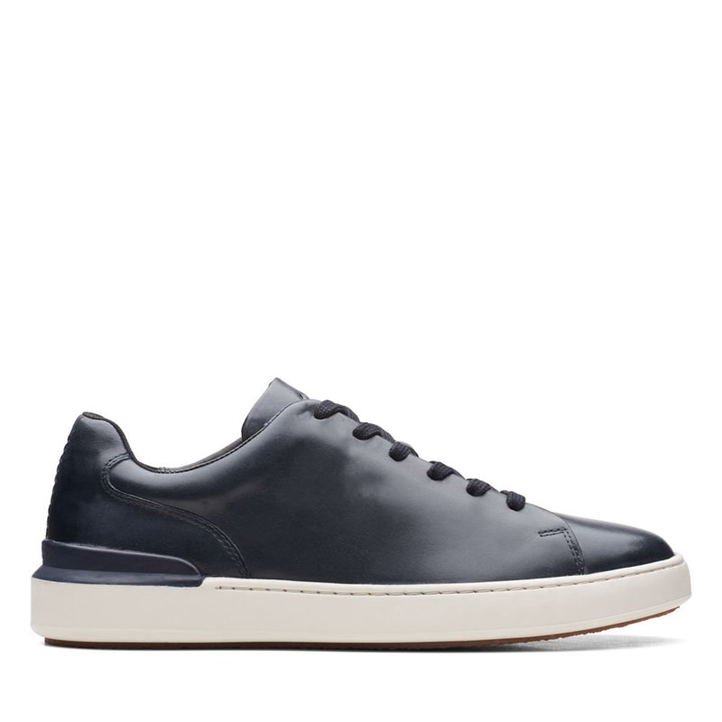 Zapatillas Clarks Court Lite Encaje Hombre Azul Marino | 60724542