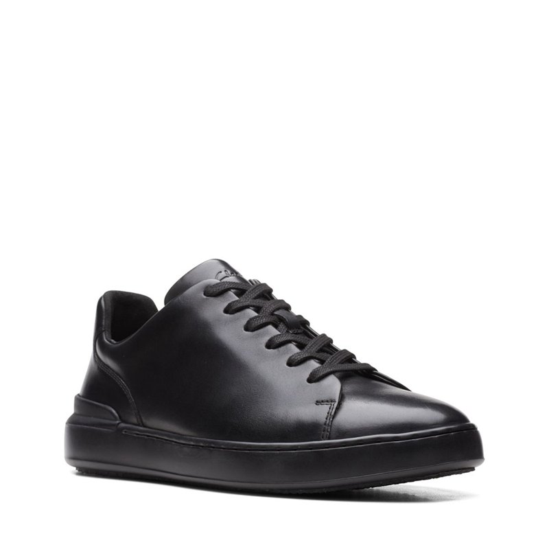 Zapatillas Clarks Court Lite Encaje Hombre Negras | 74523216