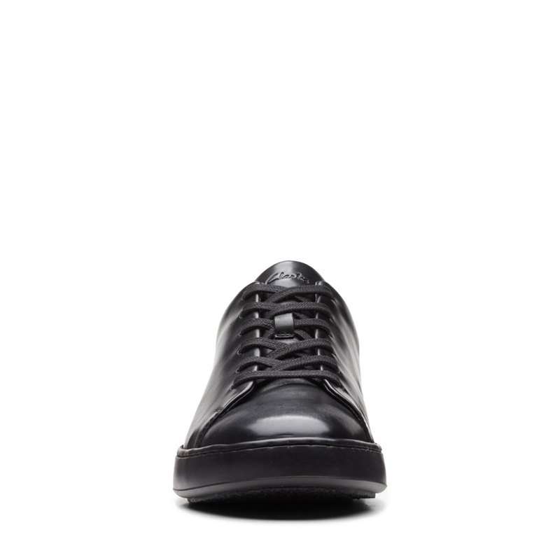 Zapatillas Clarks Court Lite Encaje Hombre Negras | 74523216