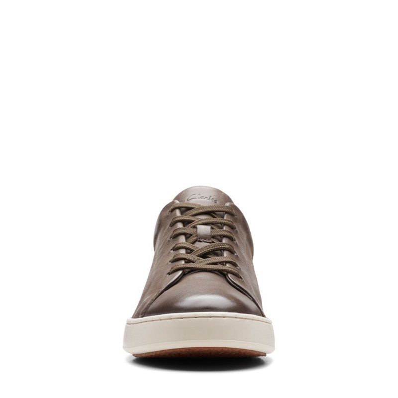 Zapatillas Clarks Court Lite Encaje Hombre Gris | 76407547