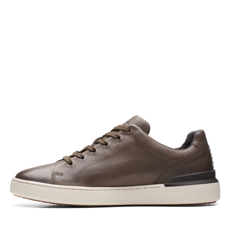 Zapatillas Clarks Court Lite Encaje Hombre Gris | 76407547