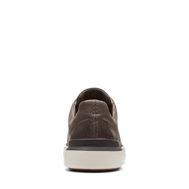 Zapatillas Clarks Court Lite Encaje Hombre Gris | 76407547