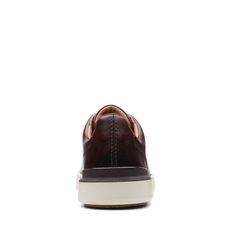 Zapatillas Clarks Court Lite Encaje Hombre Marrones Oscuro | 78806429