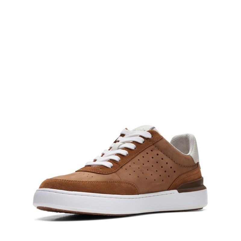 Zapatillas Clarks Court Lite Tor Hombre Marrones | 51840280