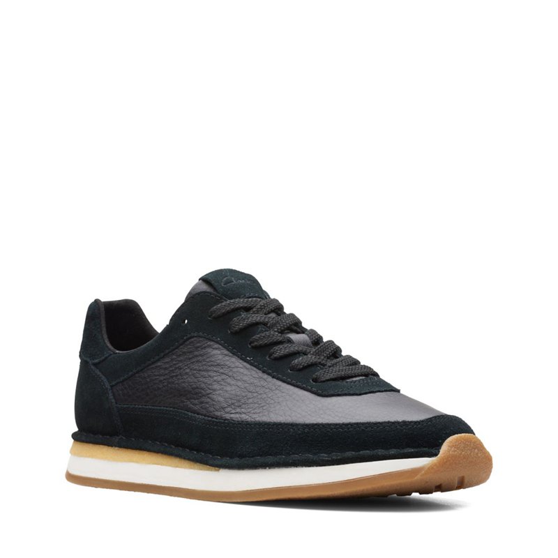 Zapatillas Clarks Craft Run Encaje Hombre Negras | 79816560