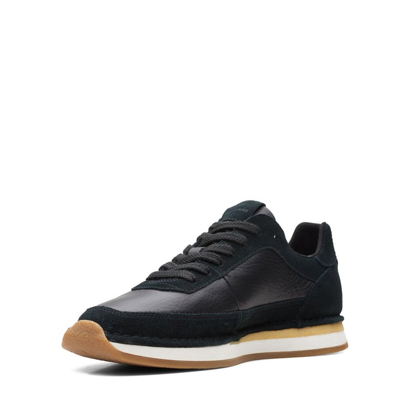 Zapatillas Clarks Craft Run Encaje Hombre Negras | 79816560