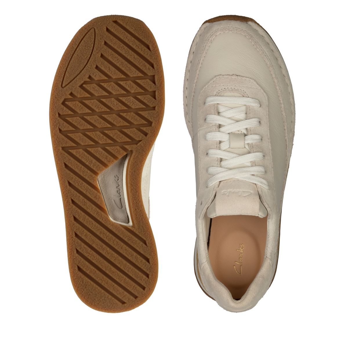 Zapatillas Clarks Craft Run Encaje Mujer Blancas | 43155076