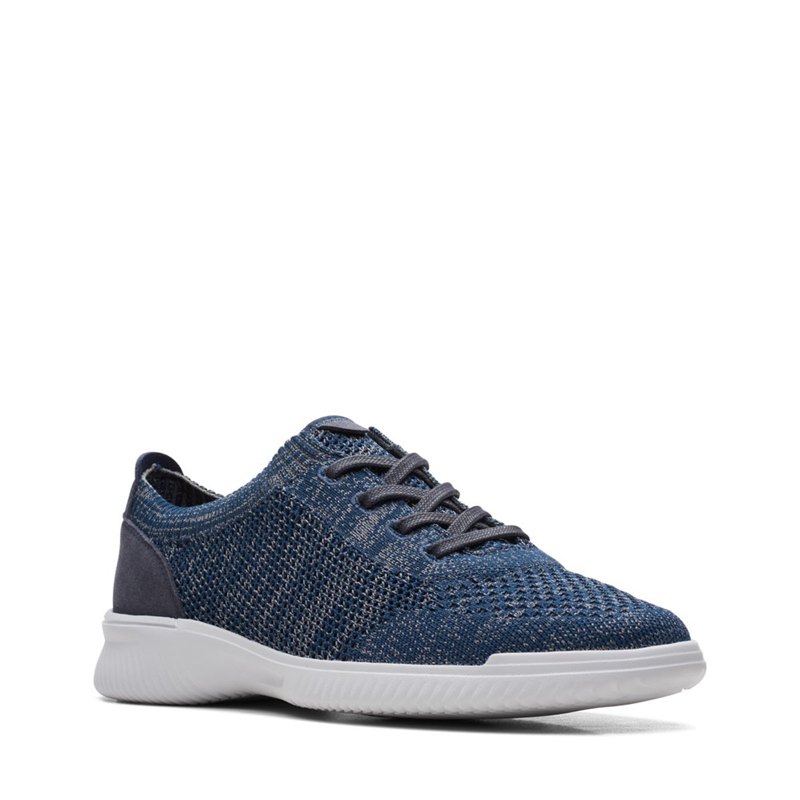 Zapatillas Clarks Donaway Knit Hombre Azul Marino | 57179639