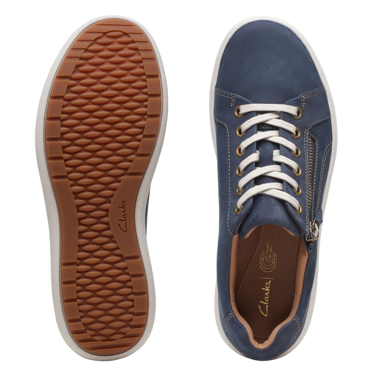 Zapatillas Clarks Nalle Encaje Mujer Azul Marino | 67049658