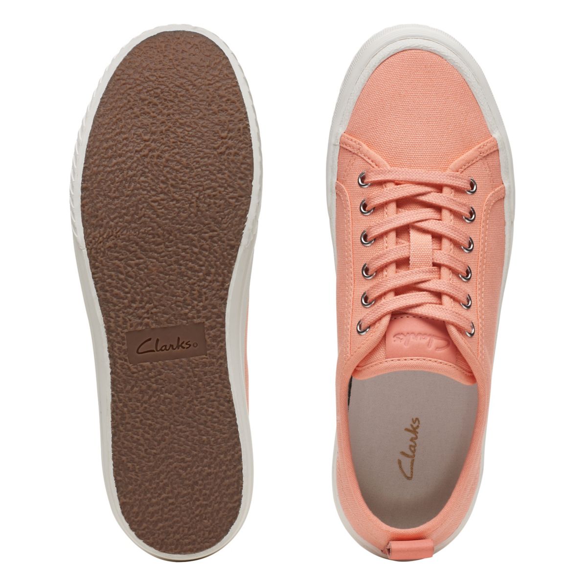 Zapatillas Clarks Roxby Encaje Mujer Coral | 26023008