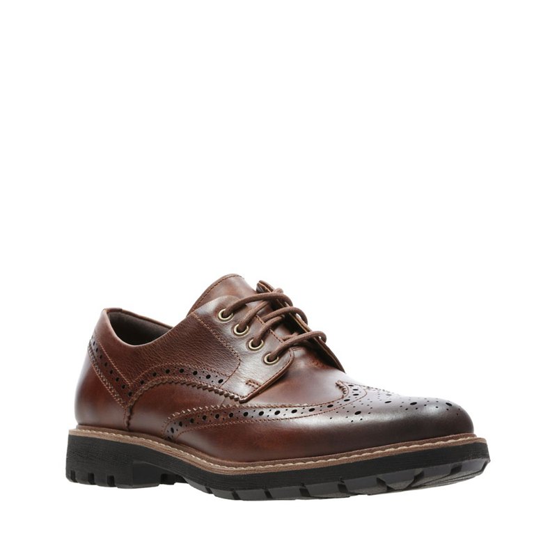 Zapatos Brogue Clarks Batcombe Wing Hombre Marrones Oscuro | 2913537