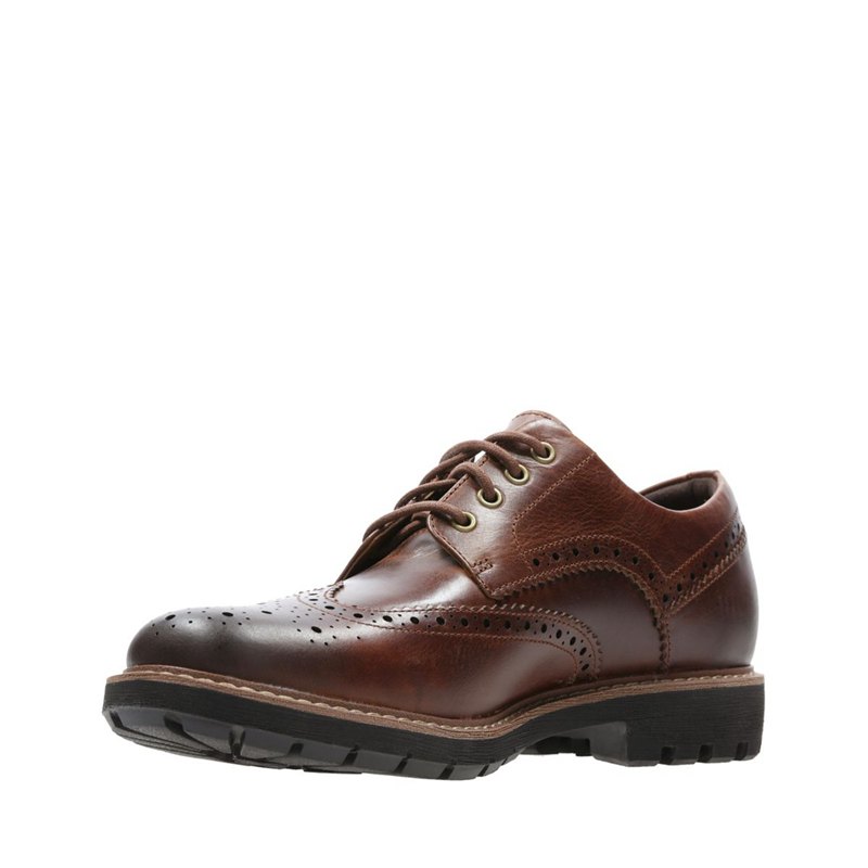 Zapatos Brogue Clarks Batcombe Wing Hombre Marrones Oscuro | 2913537