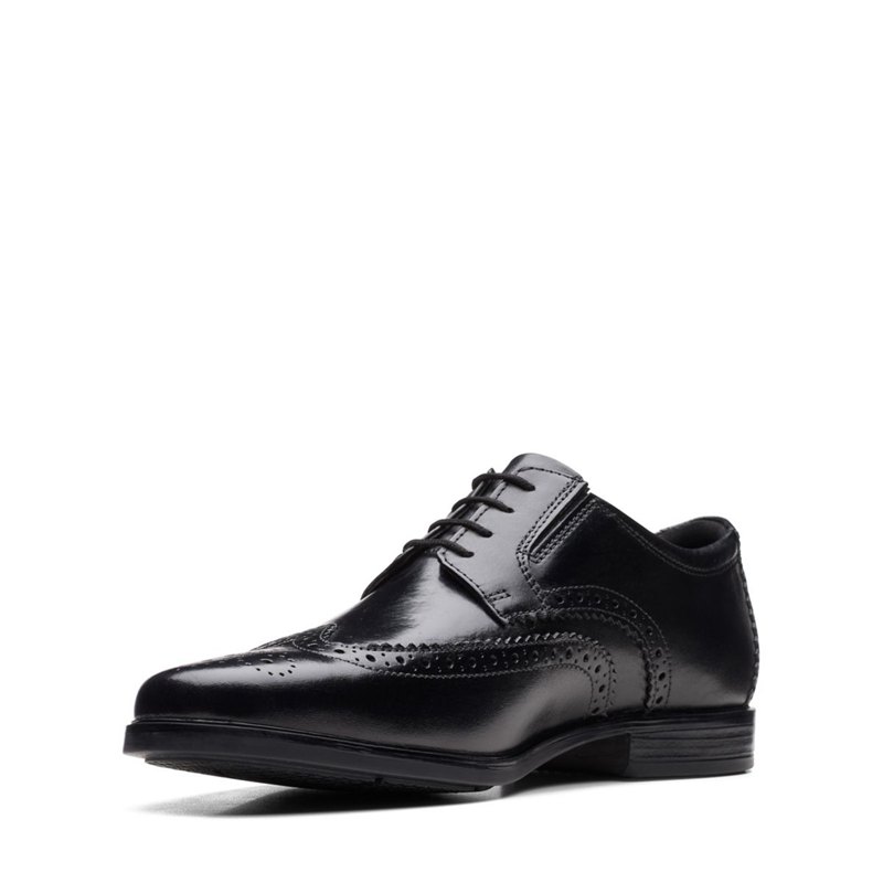 Zapatos Brogue Clarks Howard Wing Hombre Negras | 33445209