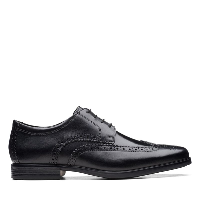 Zapatos Brogue Clarks Howard Wing Hombre Negras | 33445209