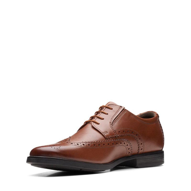 Zapatos Brogue Clarks Howard Wing Hombre Marrones Oscuro | 73655655