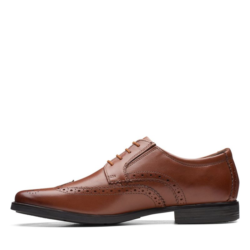 Zapatos Brogue Clarks Howard Wing Hombre Marrones Oscuro | 73655655