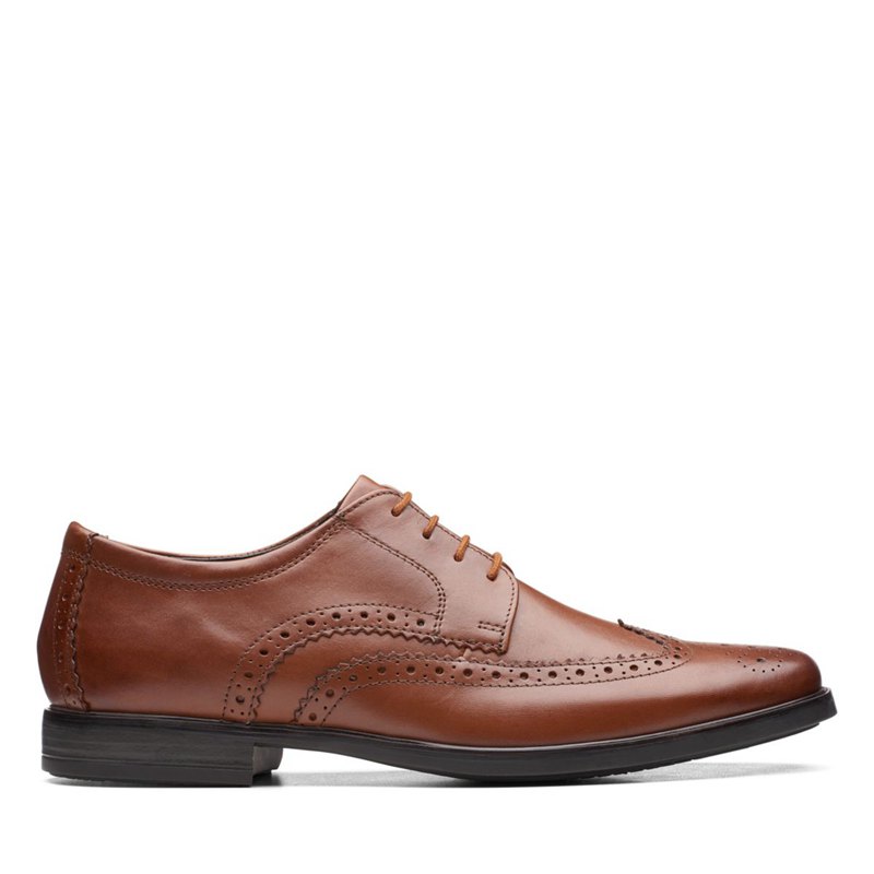 Zapatos Brogue Clarks Howard Wing Hombre Marrones Oscuro | 73655655