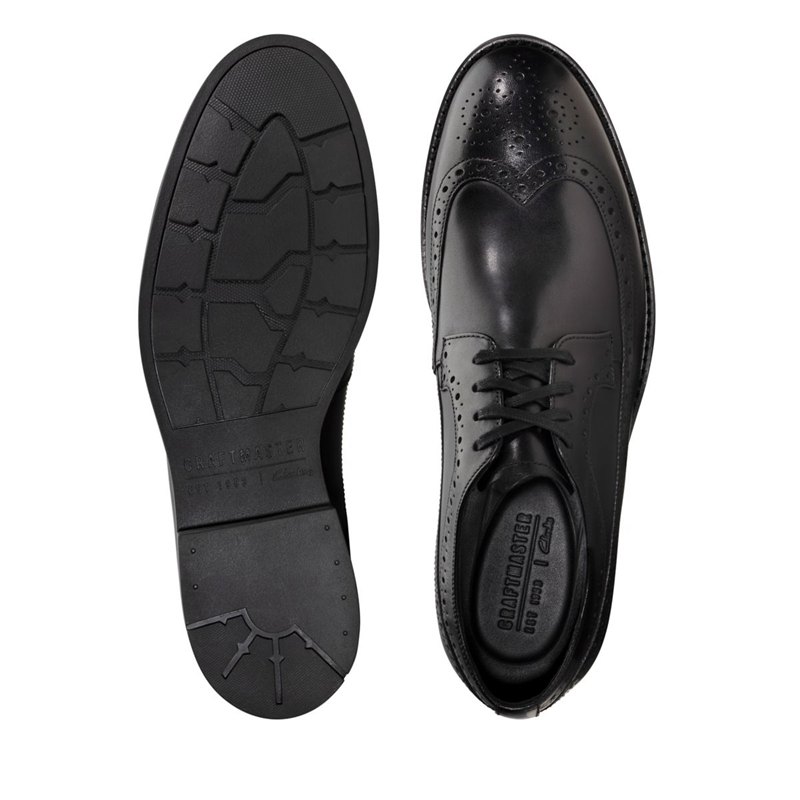 Zapatos Brogue Clarks Ronnie Limit Hombre Negras | 40144984