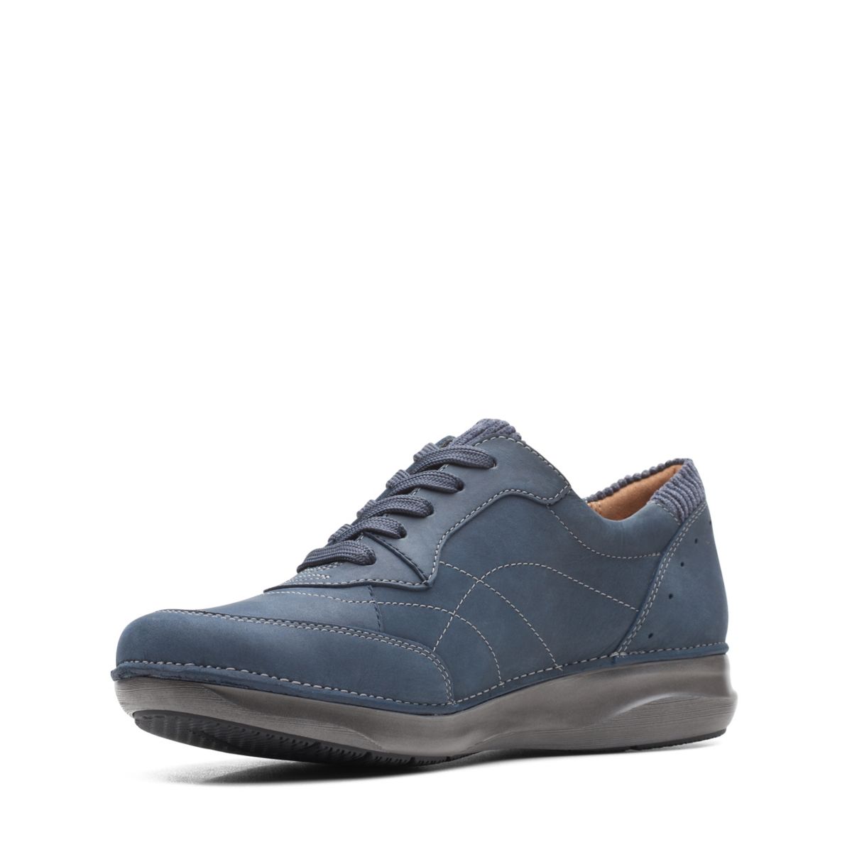 Zapatos Casuales Clarks Appley Tie Mujer Azul Marino | 57684736