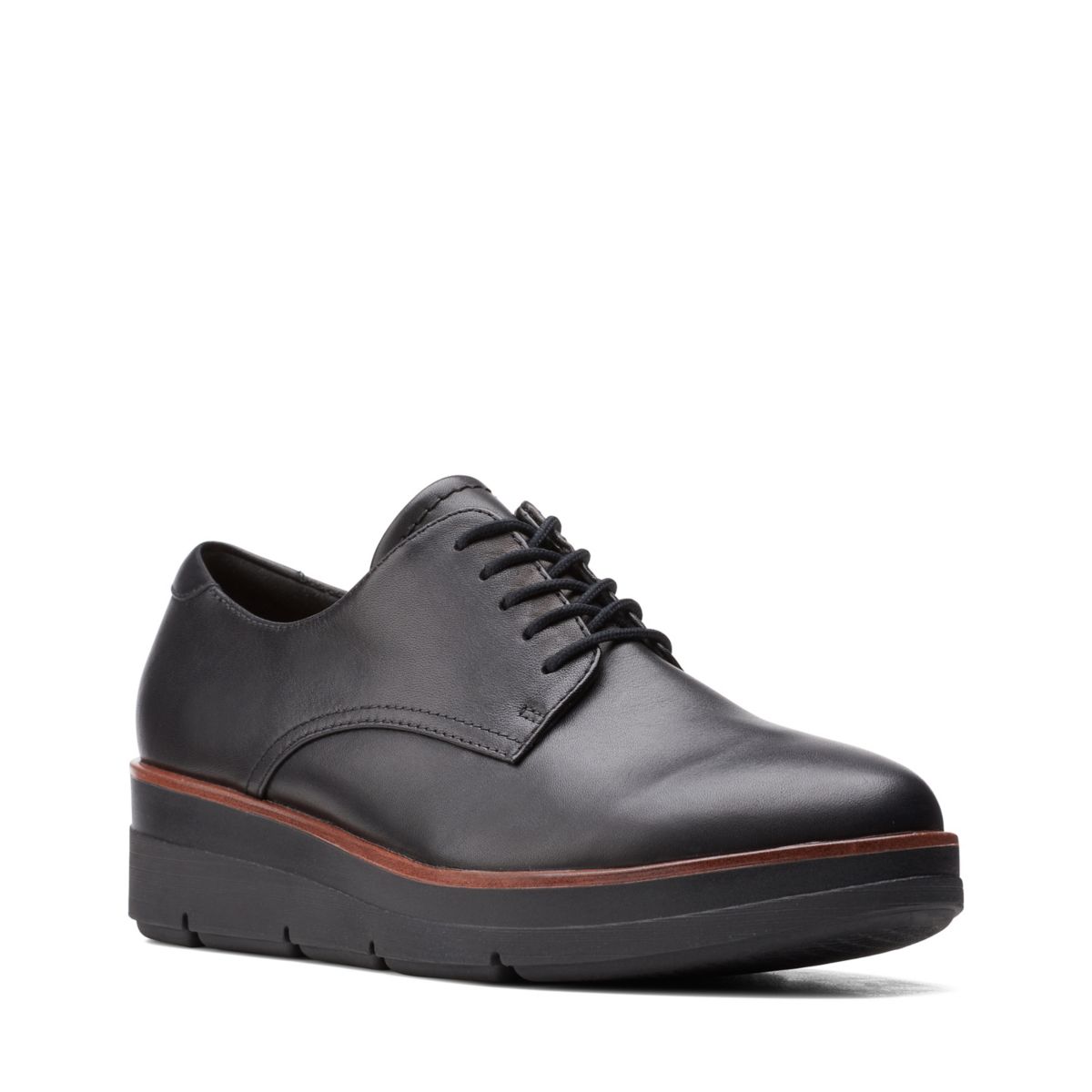 Zapatos Oxford Clarks Shaylin Encaje Mujer Negras | 41122246