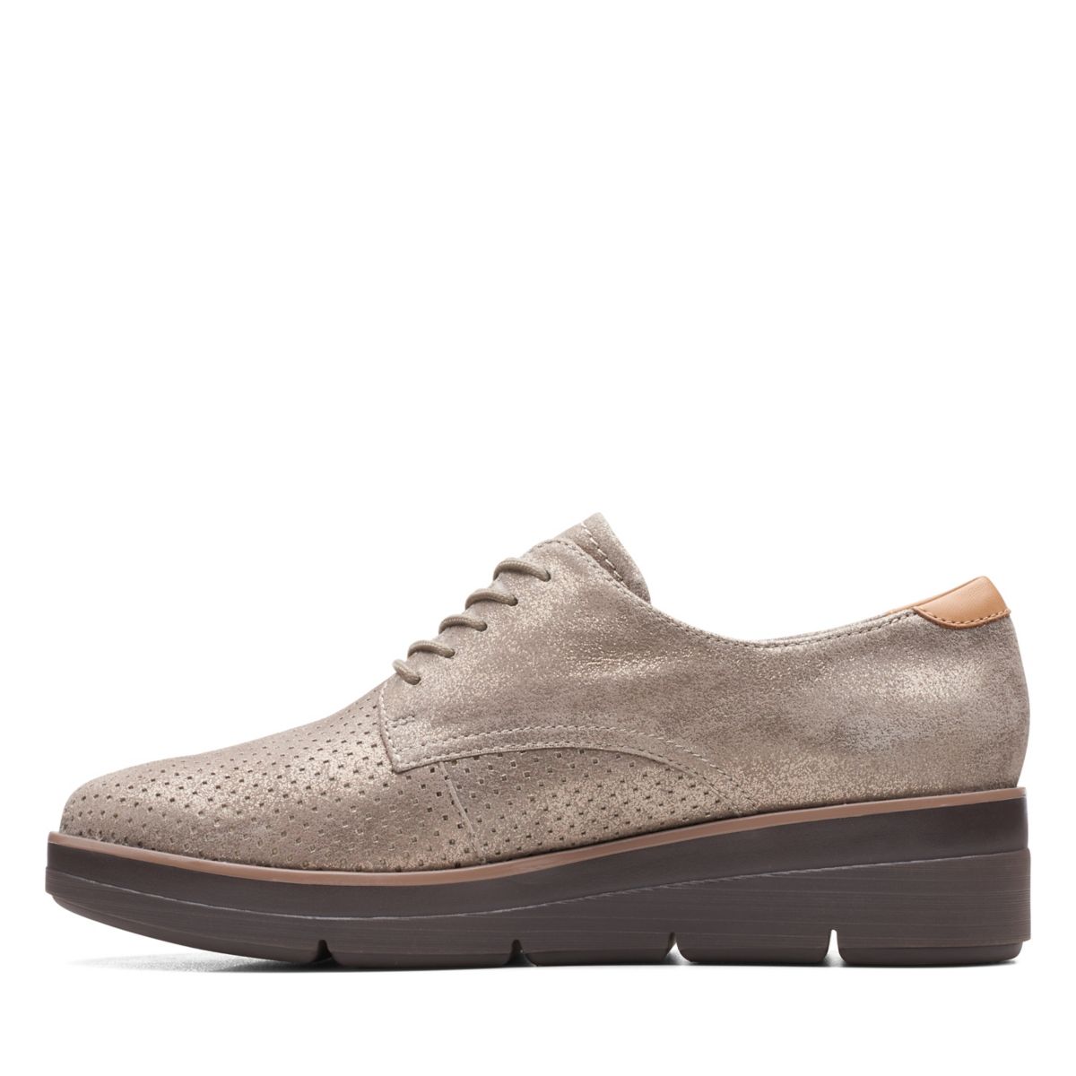 Zapatos Oxford Clarks Shaylin Encaje Mujer Plateadas | 98350724