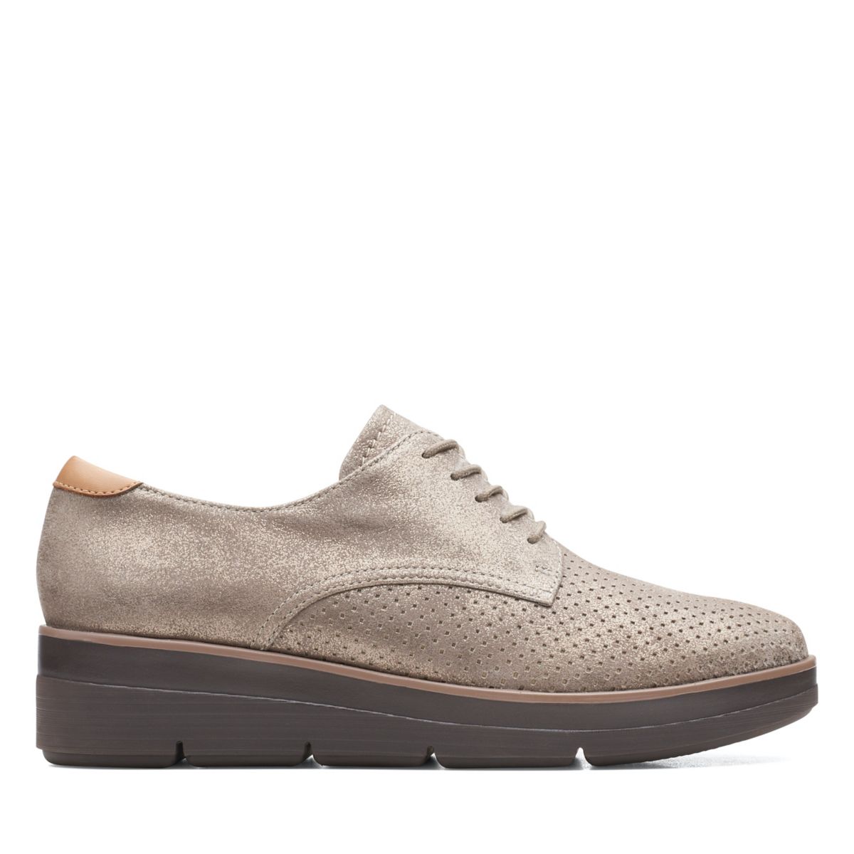 Zapatos Oxford Clarks Shaylin Encaje Mujer Plateadas | 98350724